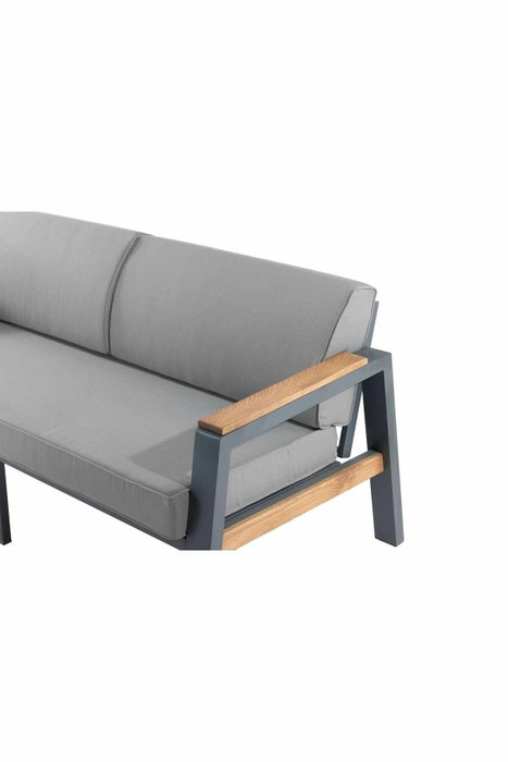 Hanah Home Leo Conjunto de Jardín Gris (3+1+1+2) Hanah Home Leo Conjunto de Jardín Gris (3+1+1+2)